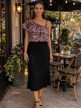 Willow Drive Ruffled One Sleeve Top